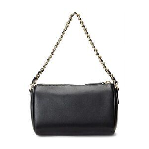 Ralph Lauren Emelia Mini Nappa Leather Shoulder Bag - Black